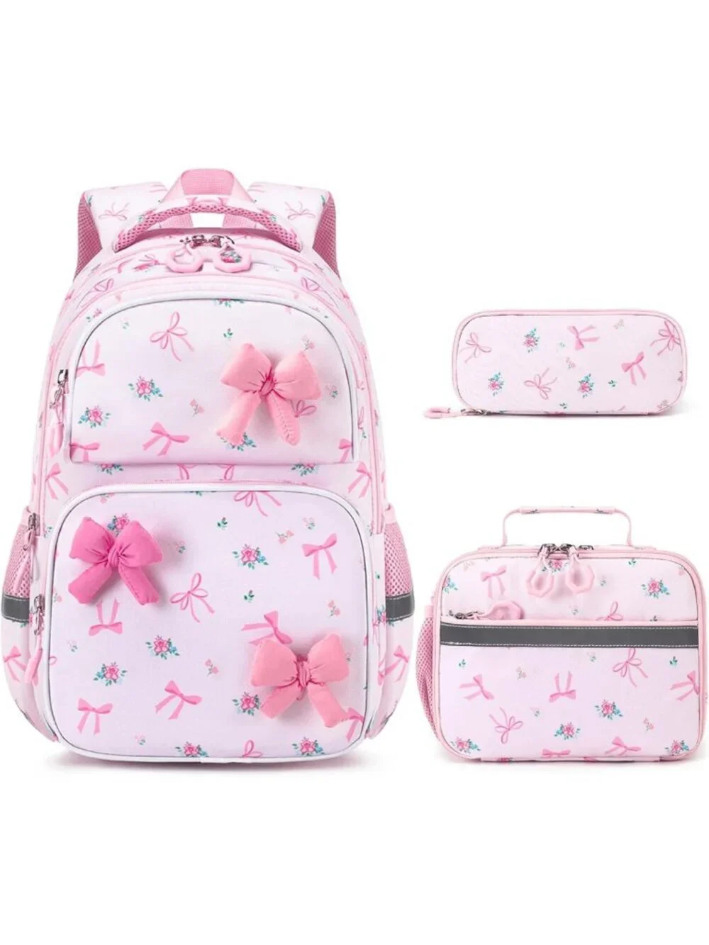Cute 3D Soft Bow Kids Backpack for Girls Ages 4-8, Stylish & Fun School Bag